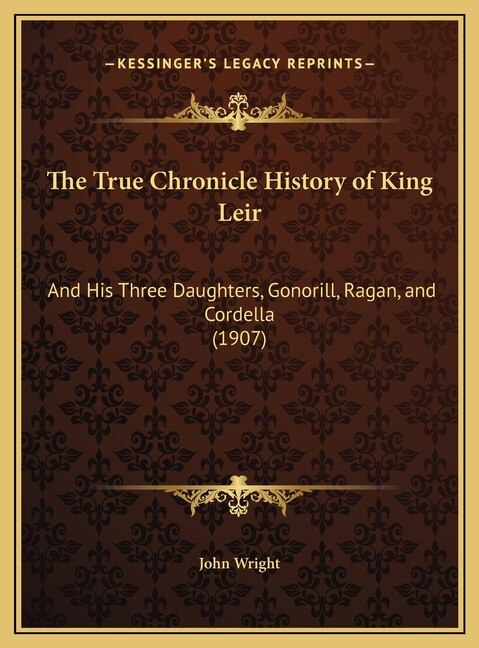 Front cover_The True Chronicle History of King Leir