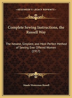 Front cover_Complete Sewing Instructions, the Russell Way