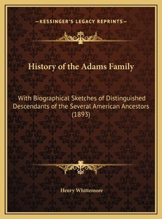 Front cover_History of the Adams Family