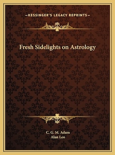 Front cover_Fresh Sidelights on Astrology