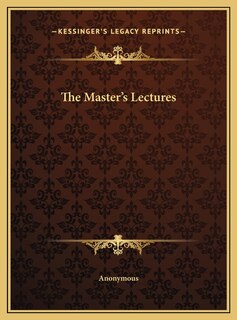 Front cover_The Master's Lectures