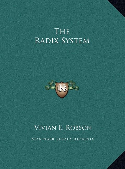 Front cover_The Radix System