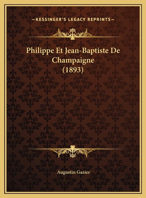 Couverture_Philippe Et Jean-Baptiste De Champaigne (1893)