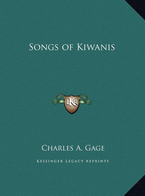 Front cover_Songs of Kiwanis