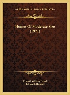 Front cover_Homes Of Moderate Size (1921)