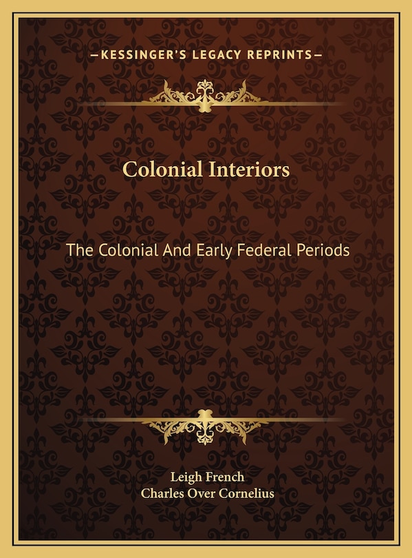Front cover_Colonial Interiors