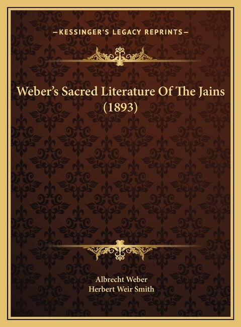 Front cover_Weber's Sacred Literature Of The Jains (1893)