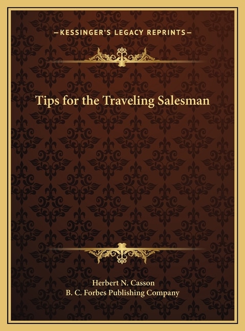 Front cover_Tips for the Traveling Salesman
