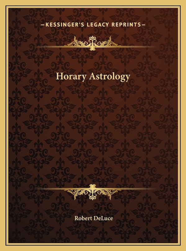 Couverture_Horary Astrology