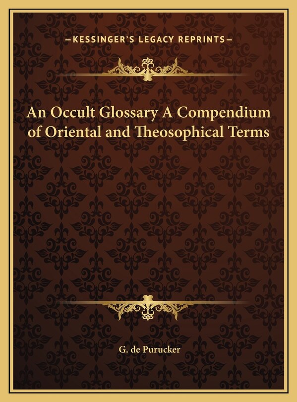 Couverture_An Occult Glossary A Compendium of Oriental and Theosophical Terms