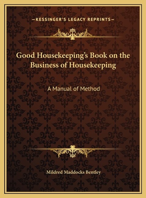 Front cover_Good Housekeeping's Book on the Business of Housekeeping