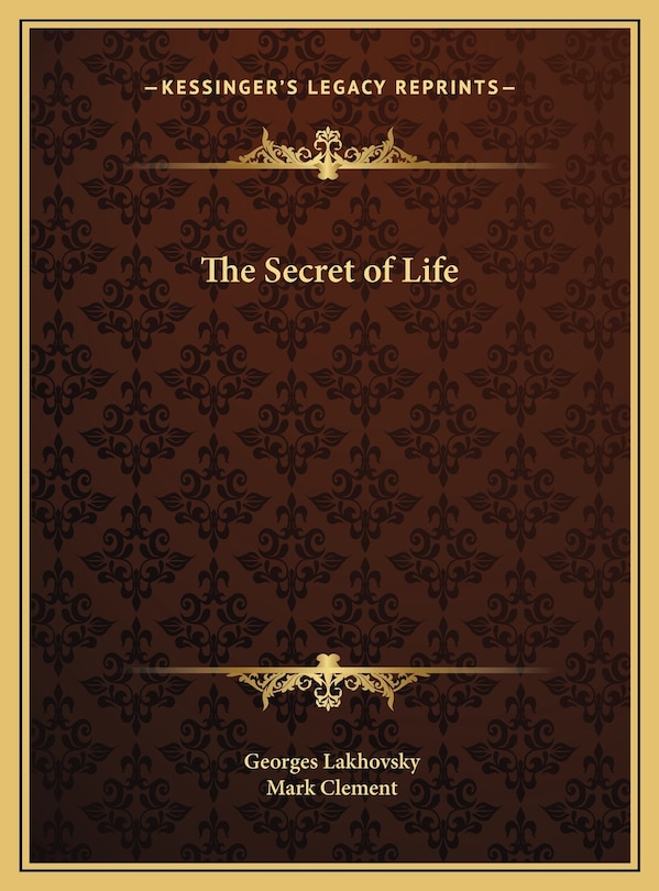 Couverture_The Secret of Life