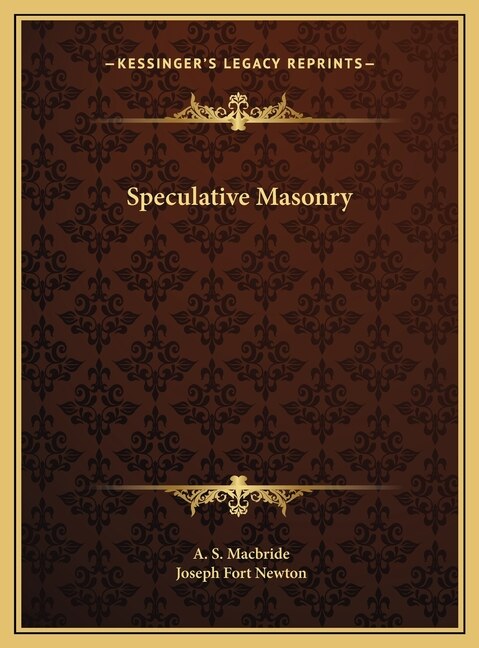 Front cover_Speculative Masonry