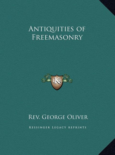Couverture_Antiquities of Freemasonry