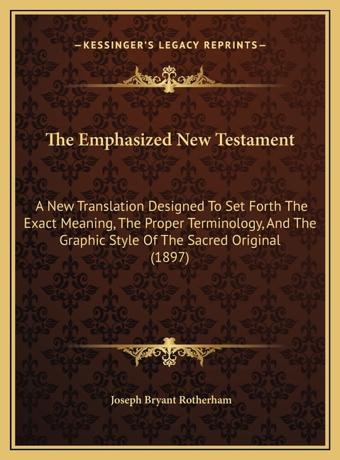 Front cover_The Emphasized New Testament