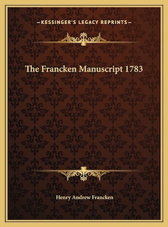 Couverture_The Francken Manuscript 1783