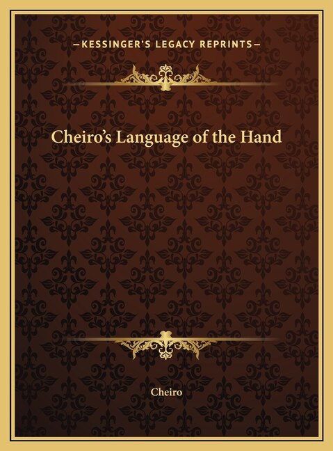 Front cover_Cheiro's Language of the Hand
