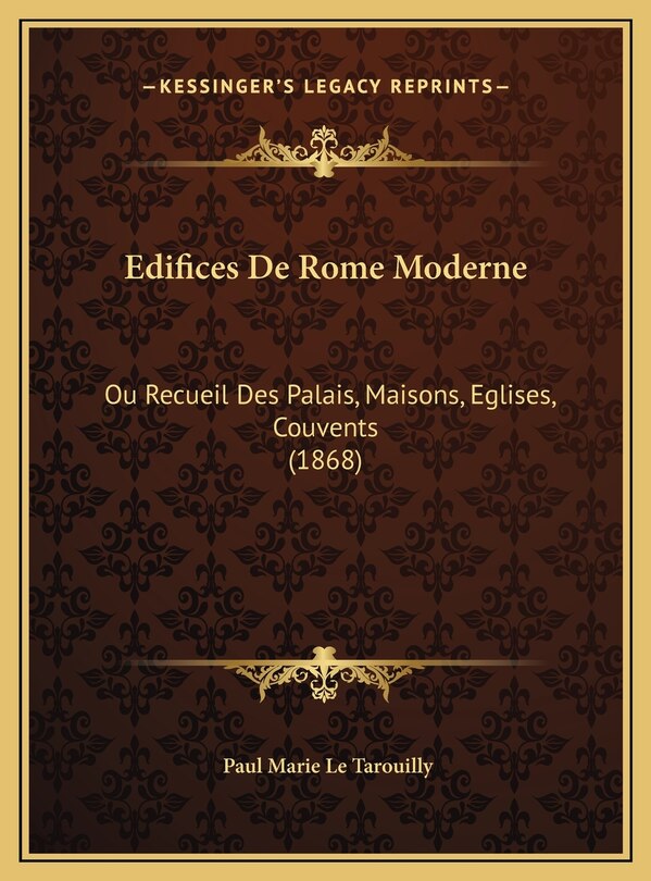 Front cover_Edifices De Rome Moderne