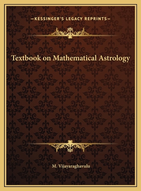 Couverture_Textbook on Mathematical Astrology