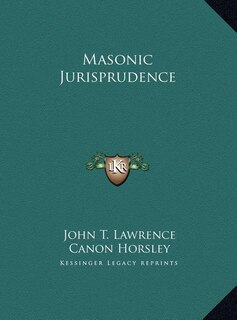 Front cover_Masonic Jurisprudence