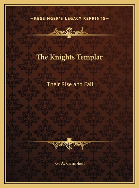 Front cover_The Knights Templar