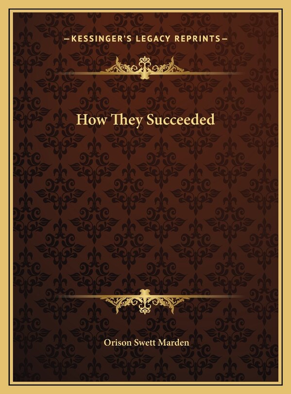 Front cover_How They Succeeded