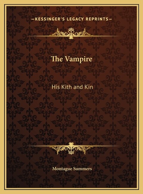 Front cover_The Vampire