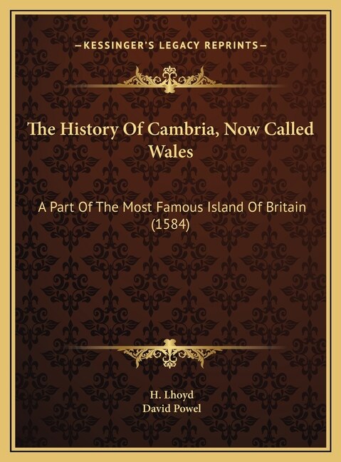 Front cover_The History Of Cambria, Now Called Wales