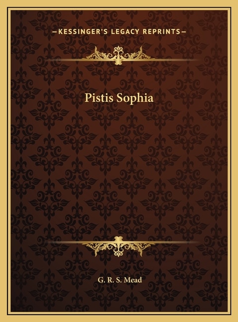 Couverture_Pistis Sophia