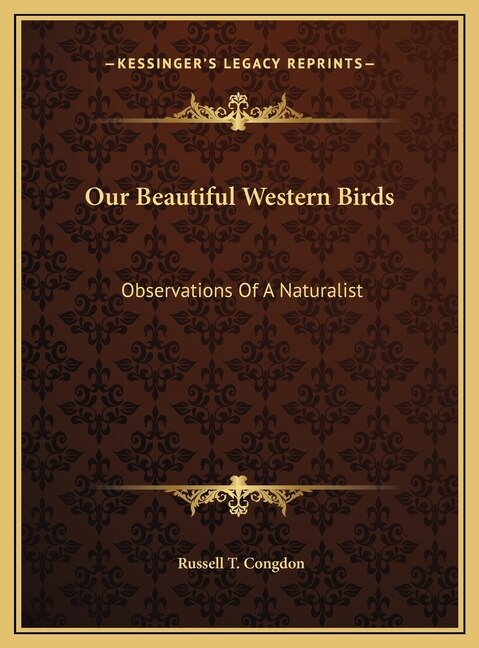 Front cover_Our Beautiful Western Birds