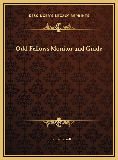 Couverture_Odd Fellows Monitor and Guide