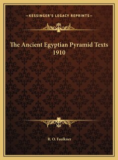 Front cover_The Ancient Egyptian Pyramid Texts 1910