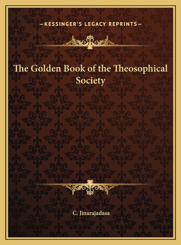 Front cover_The Golden Book of the Theosophical Society