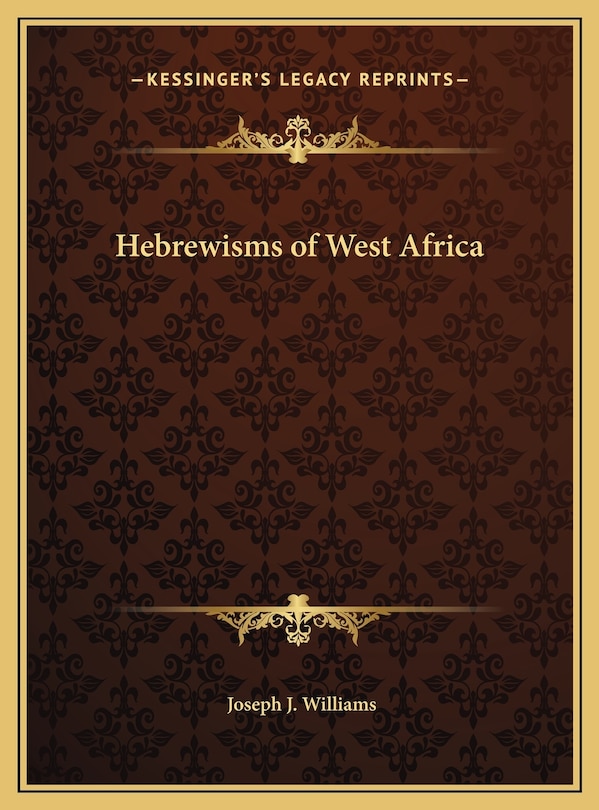 Couverture_Hebrewisms of West Africa