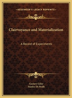 Couverture_Clairvoyance and Materialization