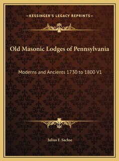Front cover_Old Masonic Lodges of Pennsylvania