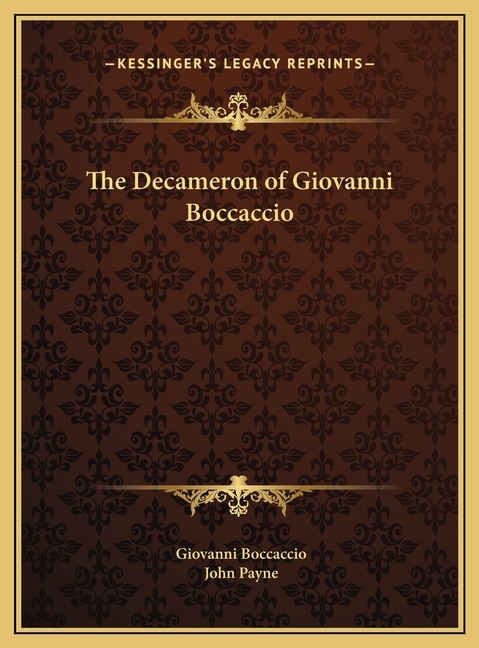 Front cover_The Decameron of Giovanni Boccaccio