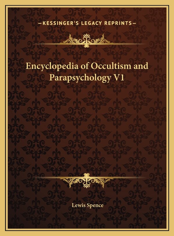 Front cover_Encyclopedia of Occultism and Parapsychology V1