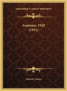 Front cover_Anatomy, 1920 (1911)