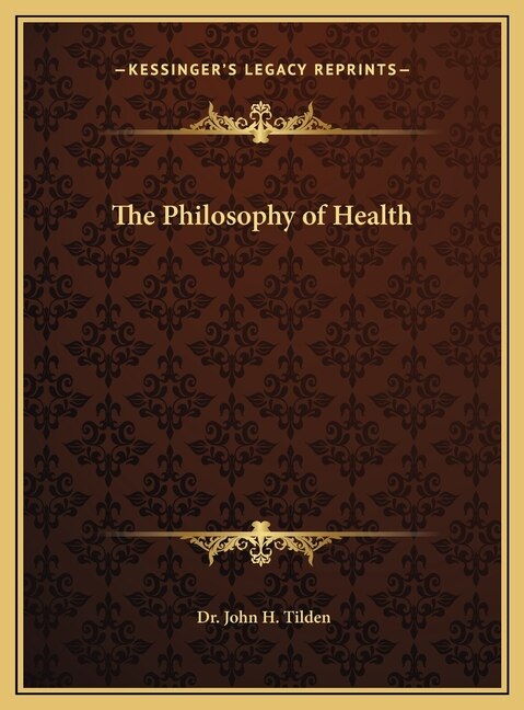 Front cover_The Philosophy of Health