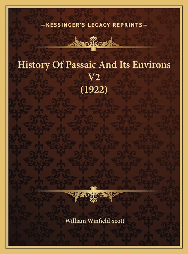 Couverture_History Of Passaic And Its Environs V2 (1922)