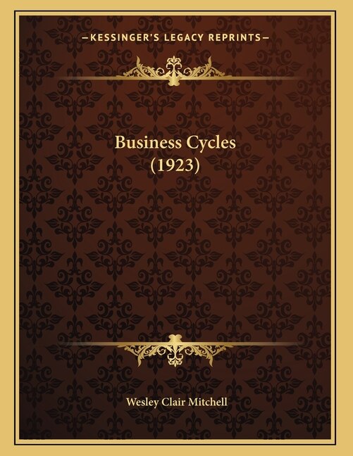 Front cover_Business Cycles (1923)