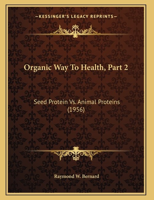 Front cover_Organic Way To Health, Part 2