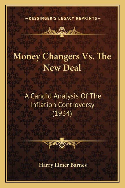 Front cover_Money Changers Vs. The New Deal