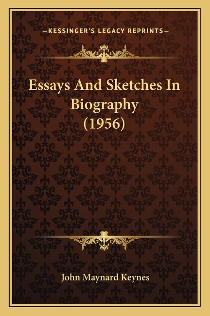 Couverture_Essays And Sketches In Biography (1956)