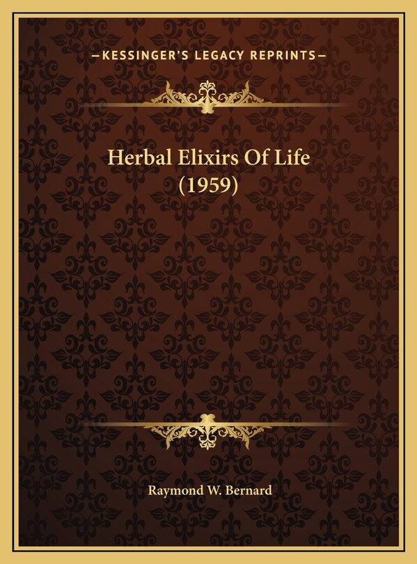 Front cover_Herbal Elixirs Of Life (1959)