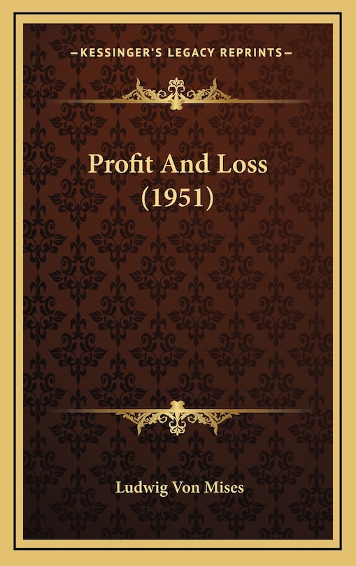 Front cover_Profit And Loss (1951)