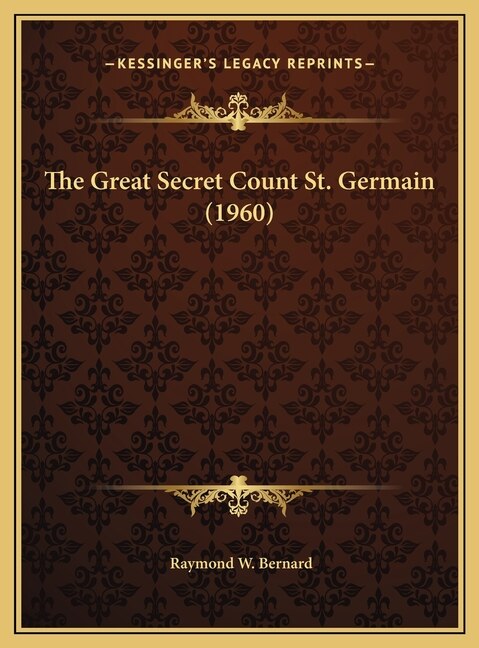 Front cover_The Great Secret Count St. Germain (1960)