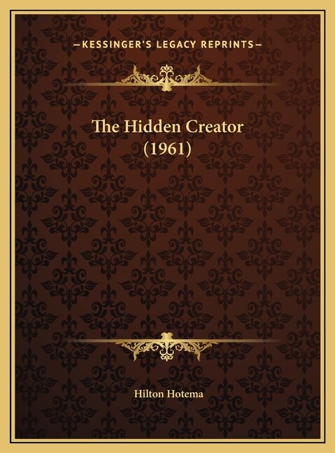 Front cover_The Hidden Creator (1961)