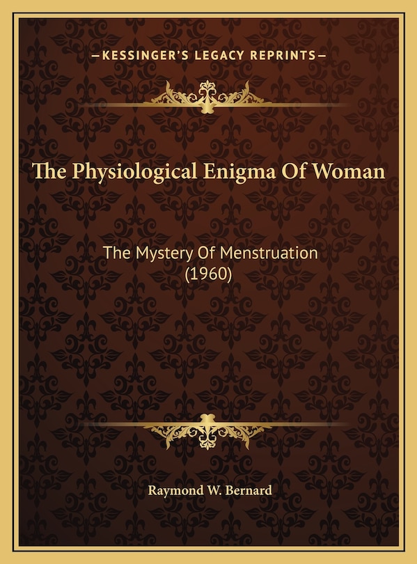 Couverture_The Physiological Enigma Of Woman
